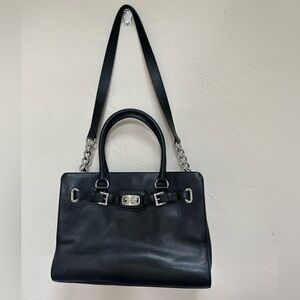 Michael Kors Large Hamilton East West Tote Black Bag Signature Handbag Dust Bag